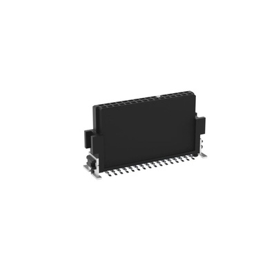 ERNI SMC Series Surface Mount PCB Socket, 32-Contact, 2-Row, 1.27mm Pitch
