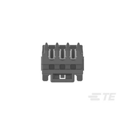 TE Connectivity MICRO CT Series Straight Cable Mount, IDC PCB Socket, 3-Contact, 1-Row, 1.2mm Pitch, IDC Termination