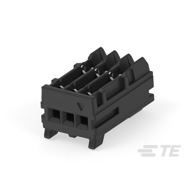 TE Connectivity MICRO CT Series Straight Cable Mount, IDC PCB Socket, 3-Contact, 1-Row, 1.2mm Pitch, IDC Termination