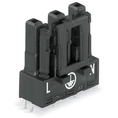 Wago 770 Series Straight PCB Mount PCB Socket, 3-Contact, 1-Row, 10mm Pitch, Cage Clamp Termination