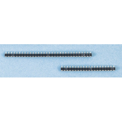 E-TEC SIB Series Straight Through Hole Mount PCB Socket, 20-Contact, 1-Row, 2.54mm Pitch, Solder Termination