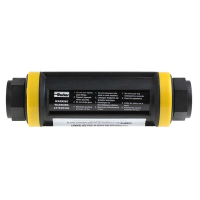 Parker Flow Transducer, 2 → 150 L/min, Analogue Output, 24 V dc, 1 in Pipe