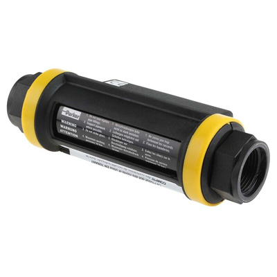 Parker Flow Transducer, 2 → 150 L/min, Analogue Output, 24 V dc, 1 in Pipe