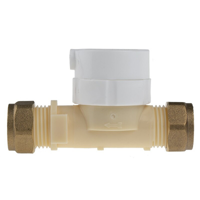 RS PRO Radial Flow Turbine Flow Meter for Liquid, 1.5 L/min Min, 30 L/min Max