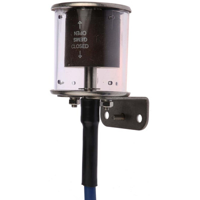 Gems Sensors LS-270-E Series Cable Mount Stainless Steel Float Switch, Float, 2m Cable, SPST NO