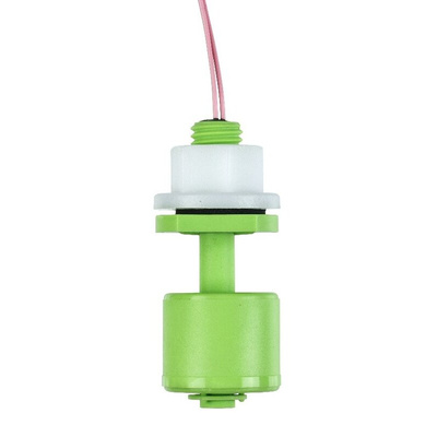 Sensata / Cynergy3 RSF50 Series Vertical Polyvinylidene Fluoride Float Switch, Float, 1m Cable, NO/NC, 300V ac Max,