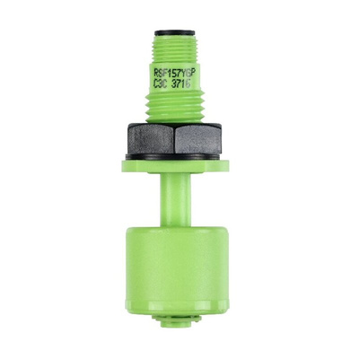 Sensata / Cynergy3 RSF150 Series Vertical Polyvinylidene Fluoride Float Switch, Float, NO/NC, 240V ac Max, 120V dc Max