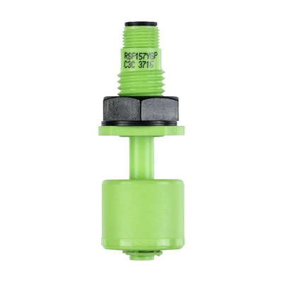 Sensata / Cynergy3 RSF150 Series Vertical Polyvinylidene Fluoride Float Switch, Float, NO/NC, 300V ac Max, 300V dc Max