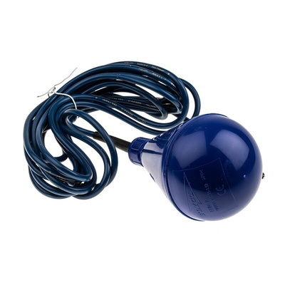 Xylem ENM-10 Series Cable Mount Polypropylene Float Switch, Float, 6m Cable