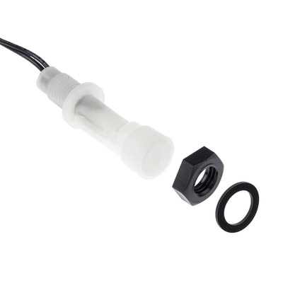 Sensata / Cynergy3 LLF40 Series Horizontal Internal Polypropylene Float Switch, Float, 1m Cable, SPNO, 240V ac Max,