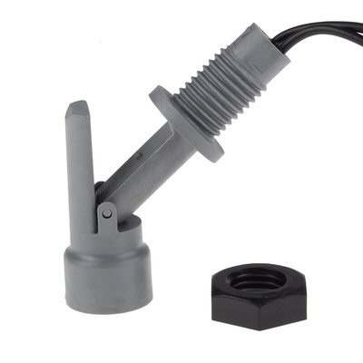 Sensata / Cynergy3 LLF40 Series Horizontal Internal Polyphenylene Sulfide Float Switch, Float, 1m Cable, SPNO, 240V ac