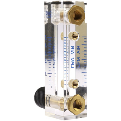 Instruments Direct FR Series Variable Area Flow Meter for Gas, 0.04 L/min Min, 0.5 L/min Max