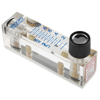 Key Instruments FR2000 Series Variable Area Flow Meter for Gas, 0.1 L/min Min, 1 L/min Max