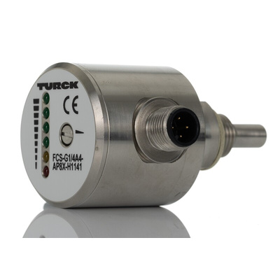 Turck Compact Mount Flow Controller, 1 → 150 (Water) cm³/s, 3 → 300 (Oil) cm³/s, PNP Output, 21 →