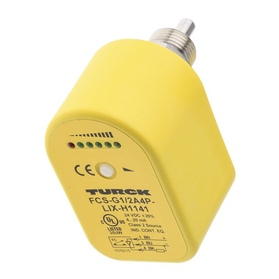 Turck FCS Series Compact Mount Flow Controller, 3 → 300 (Oil) cm³/s, 5 → 150 (Water) cm³/s, Analogue