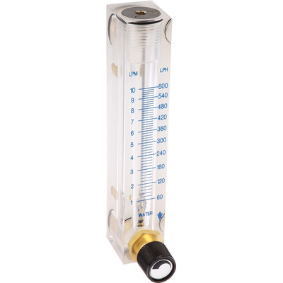 Key Instruments FR4500 Series Variable Area Flow Meter for Liquid, 0.8 L/min Min, 9 L/min Max