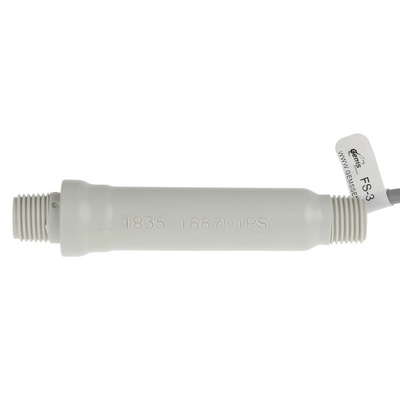 Gems Sensors FS-3 Series Piston Flow Sensor for Liquid, 0.2 L/min Max
