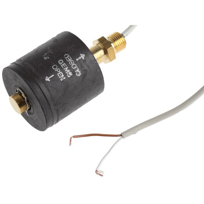 Gems Sensors Horizontal, Vertical Brass/NBR Float Switch, Float, 1m Cable, Relay