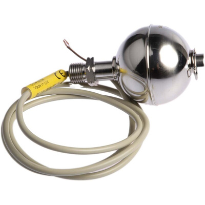 Gems Sensors Vertical Stainless Steel Float Switch, Float, 1m Cable, Relay