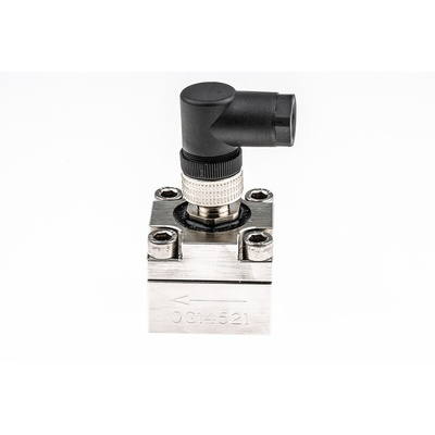 RS PRO Oval Gear Flow Meter for Liquid, 0.01 L/min Min, 1 L/min Max