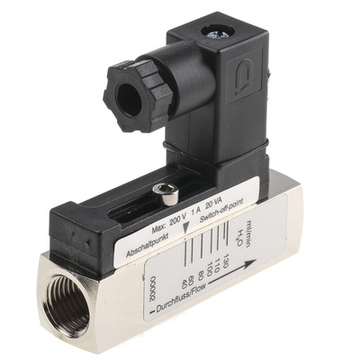 RS PRO Piston Inline Flow Switch for Liquid, 0.04 L/min Min, 0.13 L/min Max