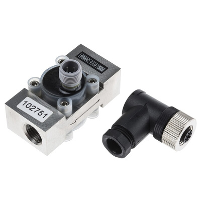 RS PRO Turbine Flow Meter for Liquid, 0.25 L/min Min, 6.5 L/min Max