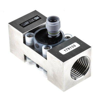 RS PRO Turbine Flow Meter for Liquid, 0.5 L/min Min, 15 L/min Max
