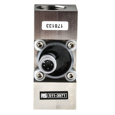 RS PRO Turbine Flow Meter for Liquid, 0.5 L/min Min, 15 L/min Max
