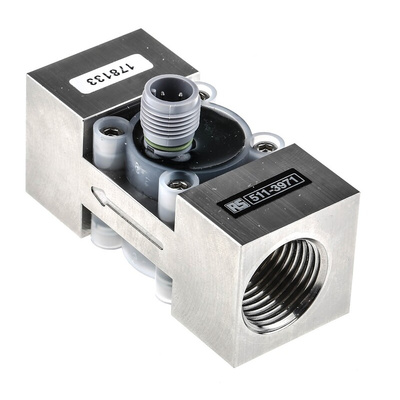 RS PRO Turbine Flow Meter for Liquid, 0.5 L/min Min, 15 L/min Max