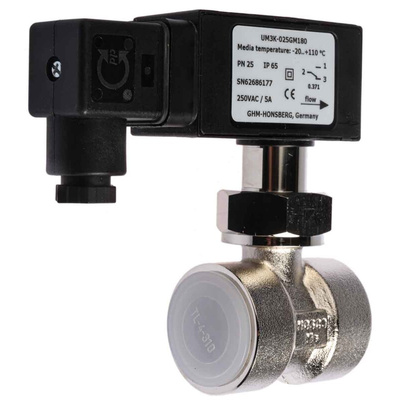 RS PRO Paddle Flow Switch for Gas, Liquid, 14 L/min Min, 18 L/min Max