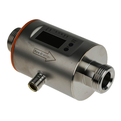ifm electronic SM Series Magnetic-Inductive Flow Meter for Liquid, 0.2 L/min Min, 50 L/min Max