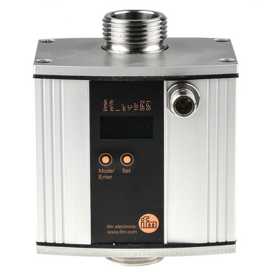 ifm electronic SU Series Ultrasonic Flow Meter for Liquid, 0 L/min Min, 100 L/min Max