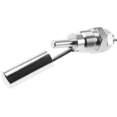 Sensata/Cynergy 3 SSF212 Series Horizontal Stainless Steel Float Switch, Float, 1m Cable, NO/NC, 300V ac Max, 350V dc