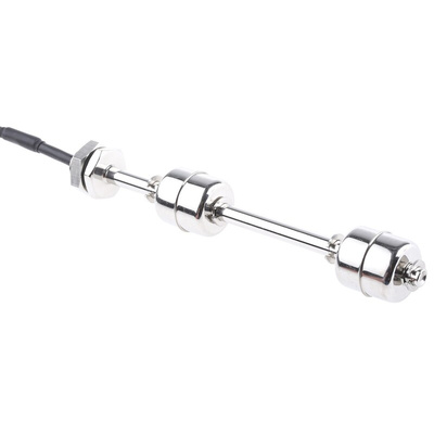 Sensata / Cynergy 3 SSF67 Series Vertical Stainless Steel Float Switch, Float, 1m Cable, NO/NC