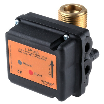 Sensata / Cynergy3 FSP10 Series In-line Flow Switch for Liquid, 3 L/min Min, 80 L/min Max