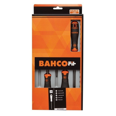 Bahco Standard Phillips, Slotted Screwdriver Set 5 Piece