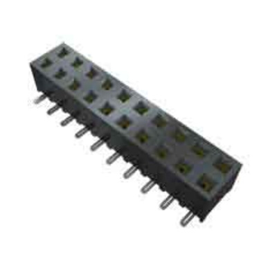 Samtec SMM Series Straight Surface Mount PCB Socket, 24-Contact, 2-Row, 2mm Pitch, Solder Termination