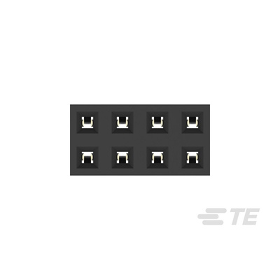 TE Connectivity AMPMODU Series Straight Through Hole Mount PCB Socket, 8-Contact, 2-Row, 2mm Pitch, Solder Termination