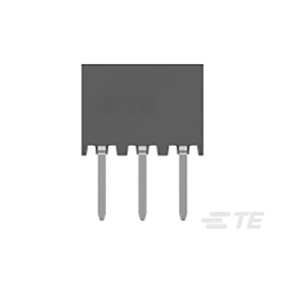 TE Connectivity AMPMODU Series Straight Through Hole Mount PCB Socket, 6-Contact, 2-Row, 2mm Pitch, Solder Termination