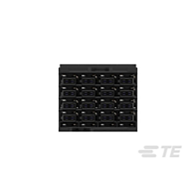 TE Connectivity STRADA Whisper Series Right Angle Through Hole Mount PCB Socket, 32-Contact, 4-Row, 3.9mm Pitch,