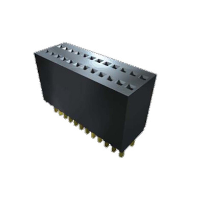 Samtec SMS Series Straight Through Hole Mount PCB Socket, 20-Contact, 1-Row, 1.27mm Pitch, Solder Termination