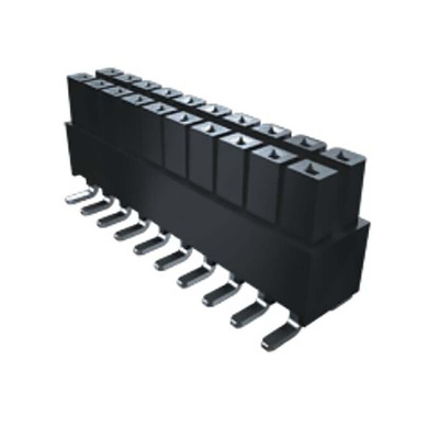 Samtec IPSI Series Straight Surface Mount PCB Socket, 10-Contact, 2-Row, 2.54mm Pitch, Solder Termination