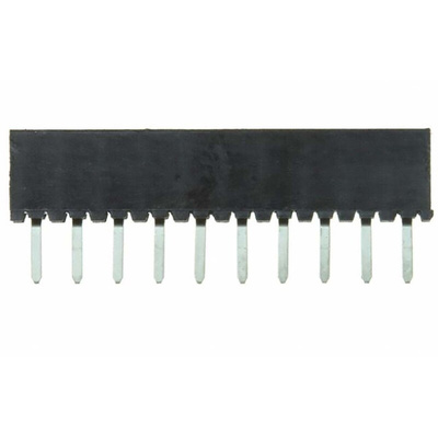 Samtec MMS Series Straight Through Hole Mount PCB Socket, 2-Contact, 1-Row, 2mm Pitch, Solder Termination