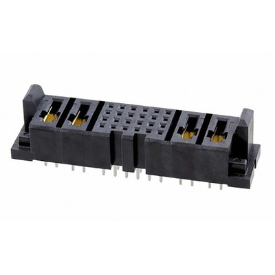 Samtec MPSC Series Straight Through Hole Mount PCB Socket, 28-Contact, 14-Row, 2mm Pitch, Solder Termination
