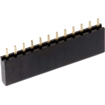 Wurth Elektronik WR-PHD Series Straight Through Hole Mount PCB Socket, 6-Contact, 1-Row, 2.54mm Pitch, Solder