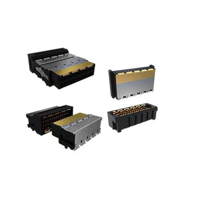 Amphenol Communications Solutions Minitek Microspeed Series Right Angle Surface Mount PCB Socket, 32-Contact, 1-Row,