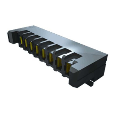 Samtec UPS Series Straight Through Hole Mount PCB Socket, 8-Contact, 1-Row, 3.81mm Pitch, Solder Termination