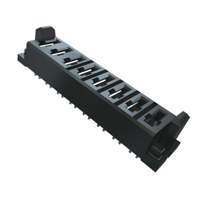 Samtec MPS Series Vertical Through Hole Mount PCB Socket, 3-Contact, 1-Row, 5mm Pitch, Solder Termination