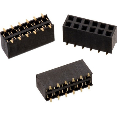 Wurth Elektronik WR-PHD Series Straight PCB Socket, 24-Contact, 2-Row, 2.54mm Pitch