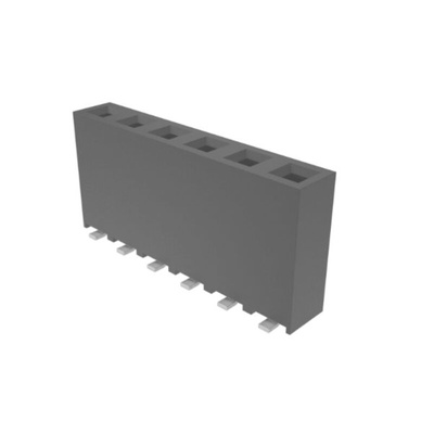 Amphenol ICC Surface Mount PCB Socket, 6-Contact, 1-Row, 2.54mm Pitch